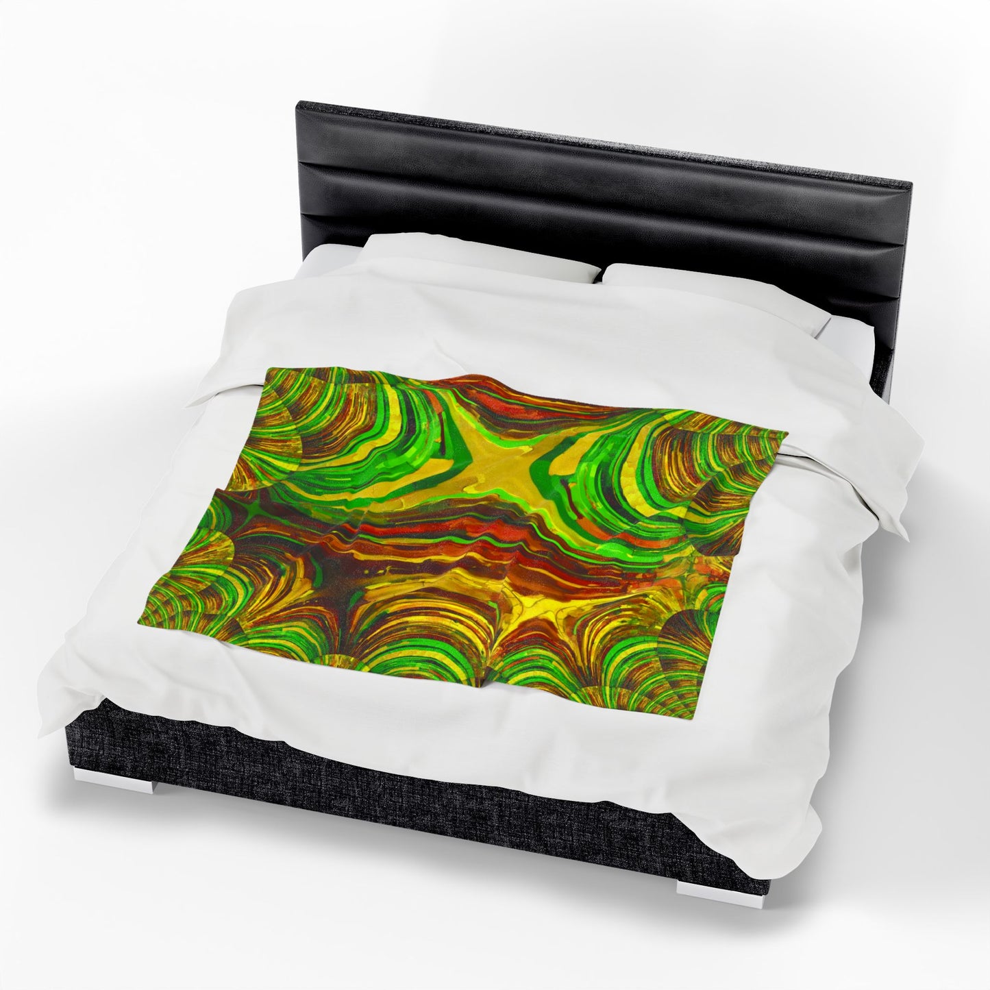 Uzi Spiral Beta Velveteen Plush Blanket, 50" x 60"