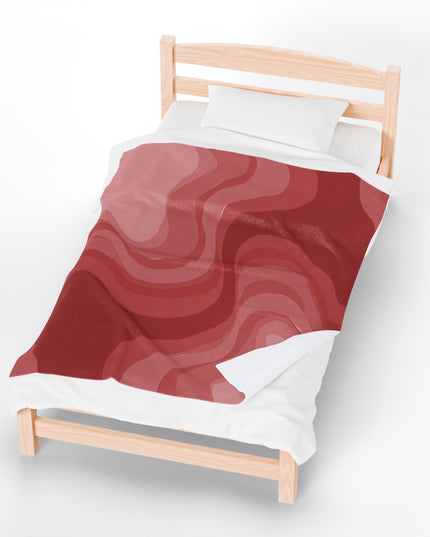 Power Red Velveteen Plush Blanket, 50" x 60"