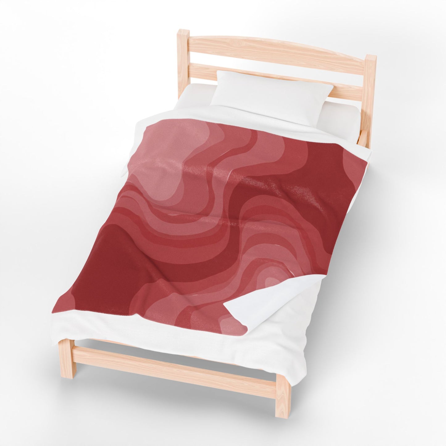 Power Red Velveteen Plush Blanket, 50" x 60"