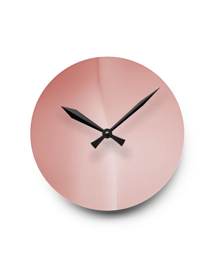 Rose Red Fade Acrylic Round Wall Clock, 8" x 8"