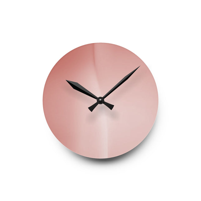 Rose Red Fade Acrylic Round Wall Clock, 8" x 8"