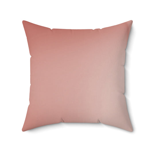 Rose Red Fade 20" x 20" Faux Suede Square Pillow