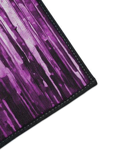 Striped Powder Lavender 18" x 27" Heavy Duty Floor Mat