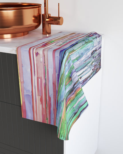 Striped Pastels Hand Towel, 16" x 28"