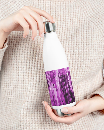 Striped Powder Lavender 20oz Insulated Water Bottle
