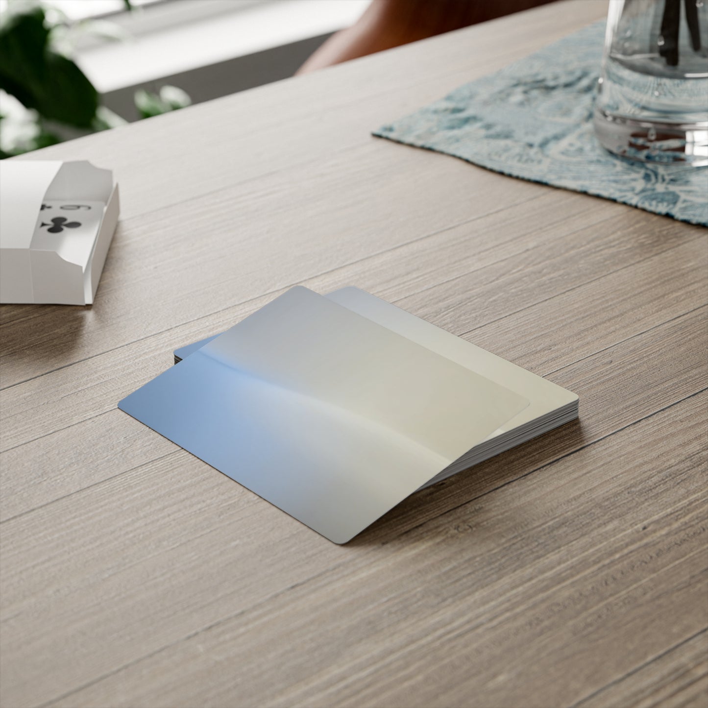 Cobalt Fade Poker Cards