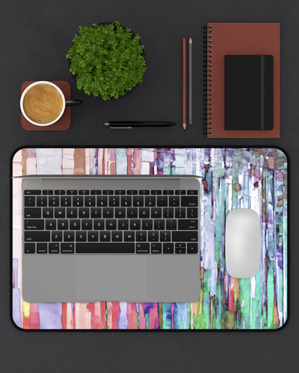 Striped Pastels 12" x 18" Desk Mat