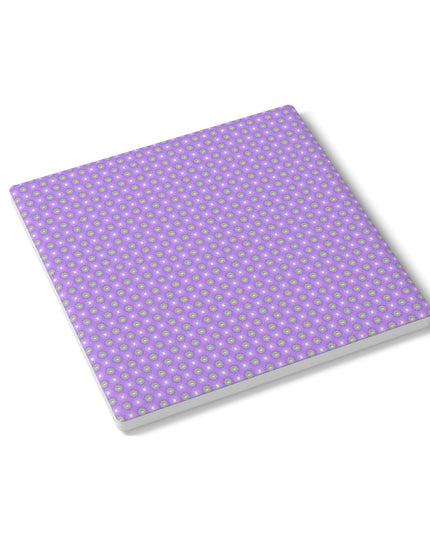 Lavender Star-crossed Bodies Square Ceramic Coaster, 4" x 4"