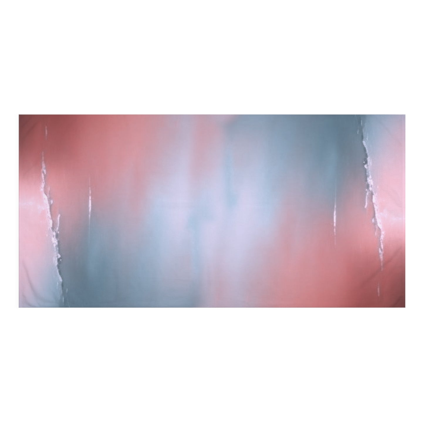 Gray Sea Pink Fog 30" x 60" Mink-Cotton Towel (50% polyester, 50% cotton)