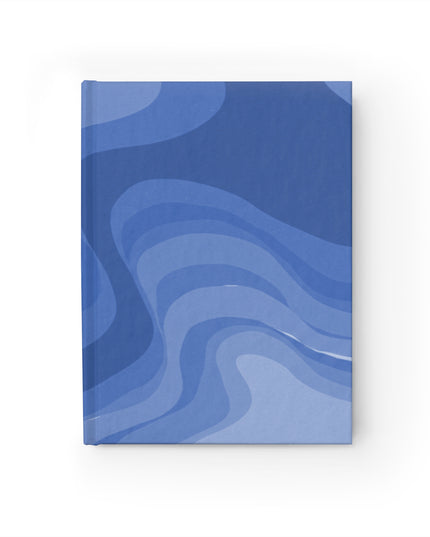 Deep Blue Wavey 5" x 7" Journal - 128 Blank pages
