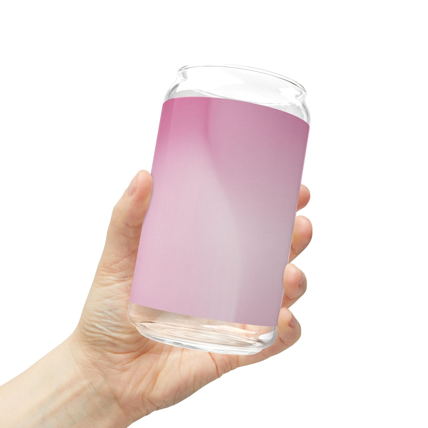 Pink Blush Fade Sipper Glass, 16oz