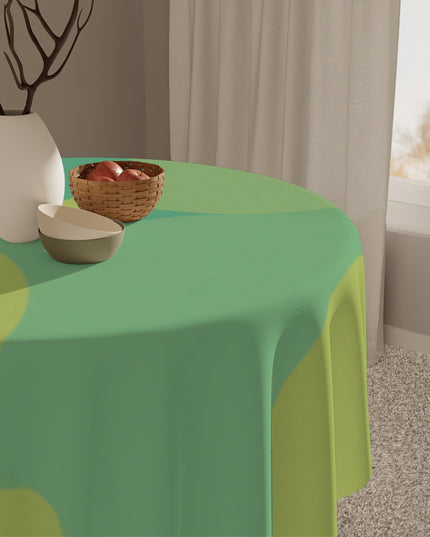 Pastel Green Patches Tablecloth, 55" x 55"