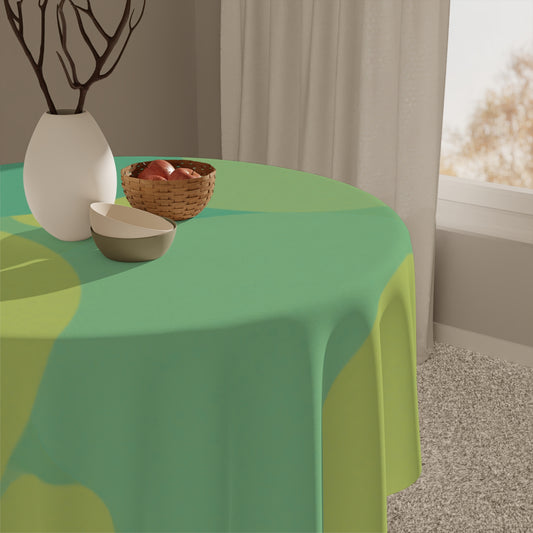 Pastel Green Patches Tablecloth, 55" x 55"
