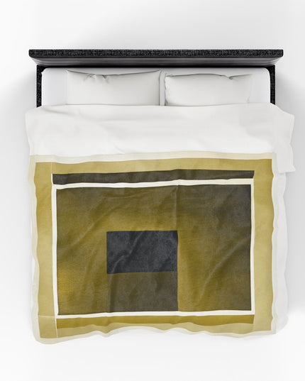 Tan Shadow Velveteen Plush Blanket, 60" x 80"