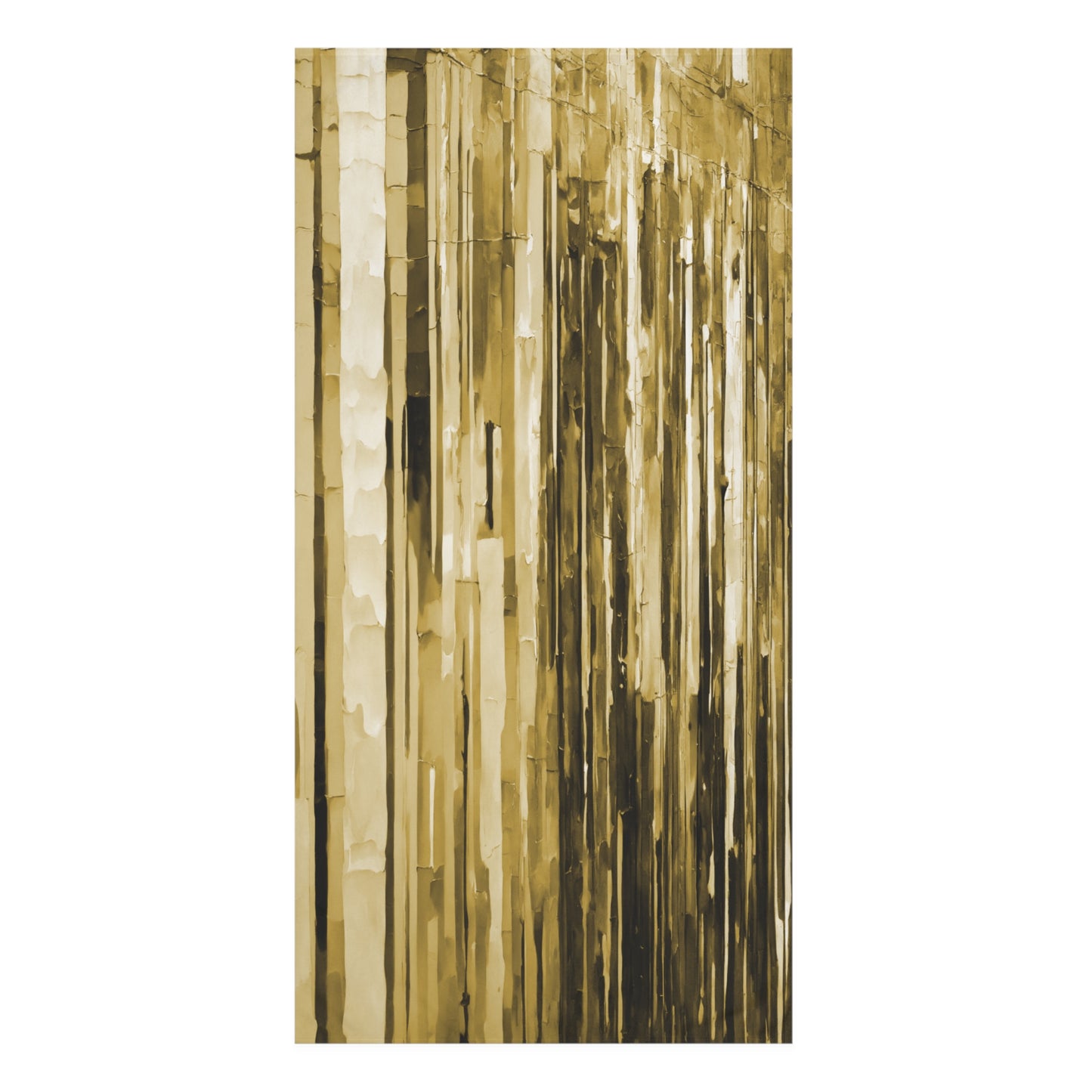 Striped Light Brown 30" x 60" Mink-Cotton Towel (50% polyester, 50% cotton)