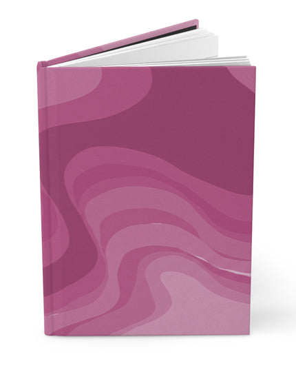 Pinky Mauve Wavey 5.75" x 8" Hardcover Journal Matte with 150 lined pages