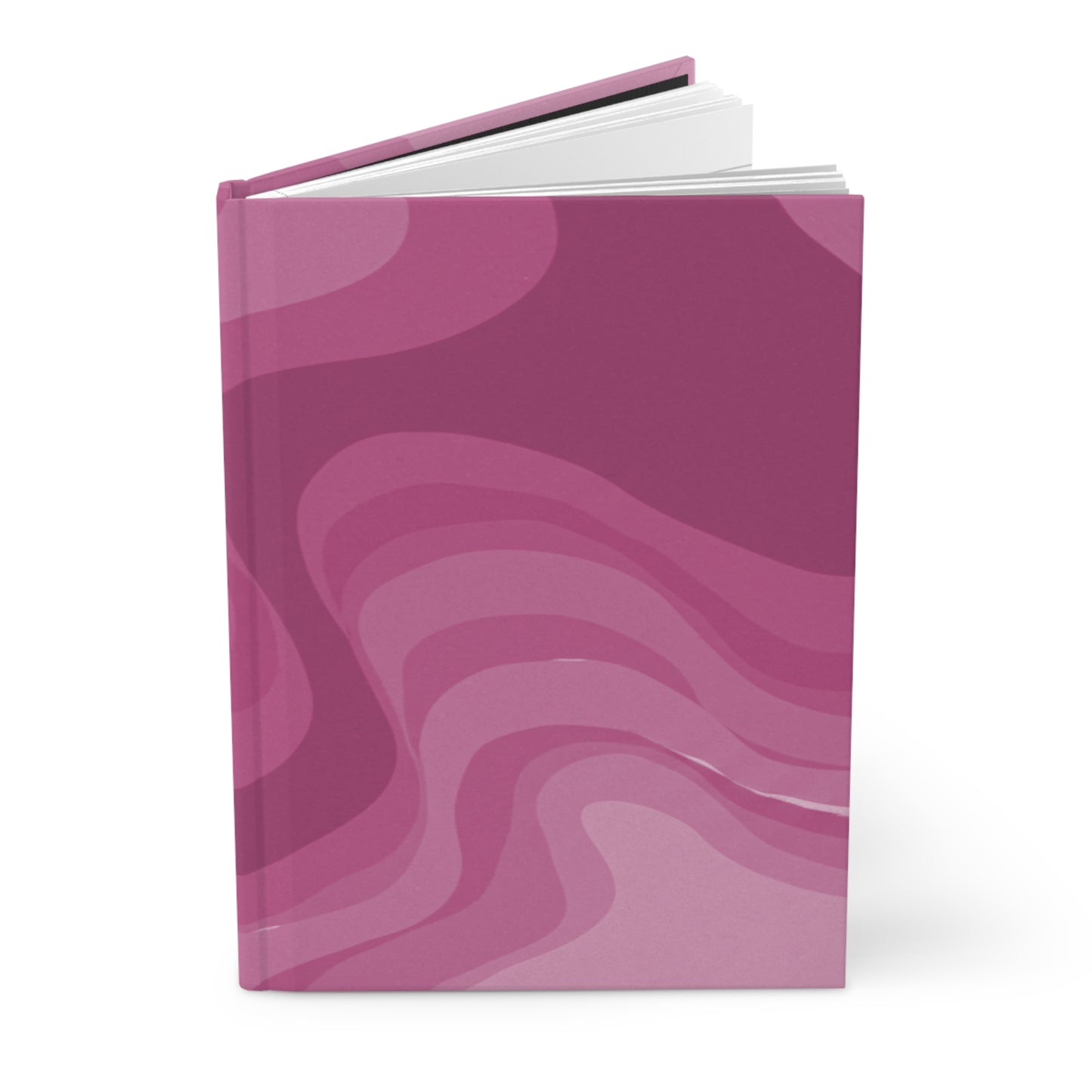 Pinky Mauve Wavey 5.75" x 8" Hardcover Journal Matte with 150 lined pages