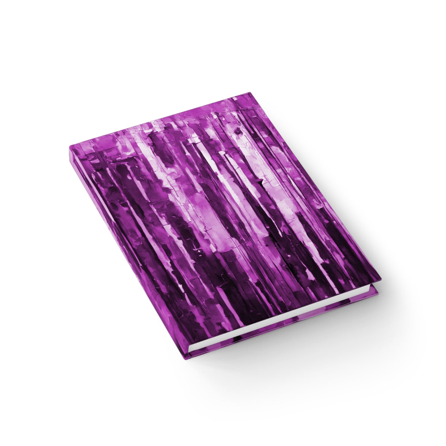 Striped Powder Lavender Pastel 5" x 7" Journal - 128 Blank pages