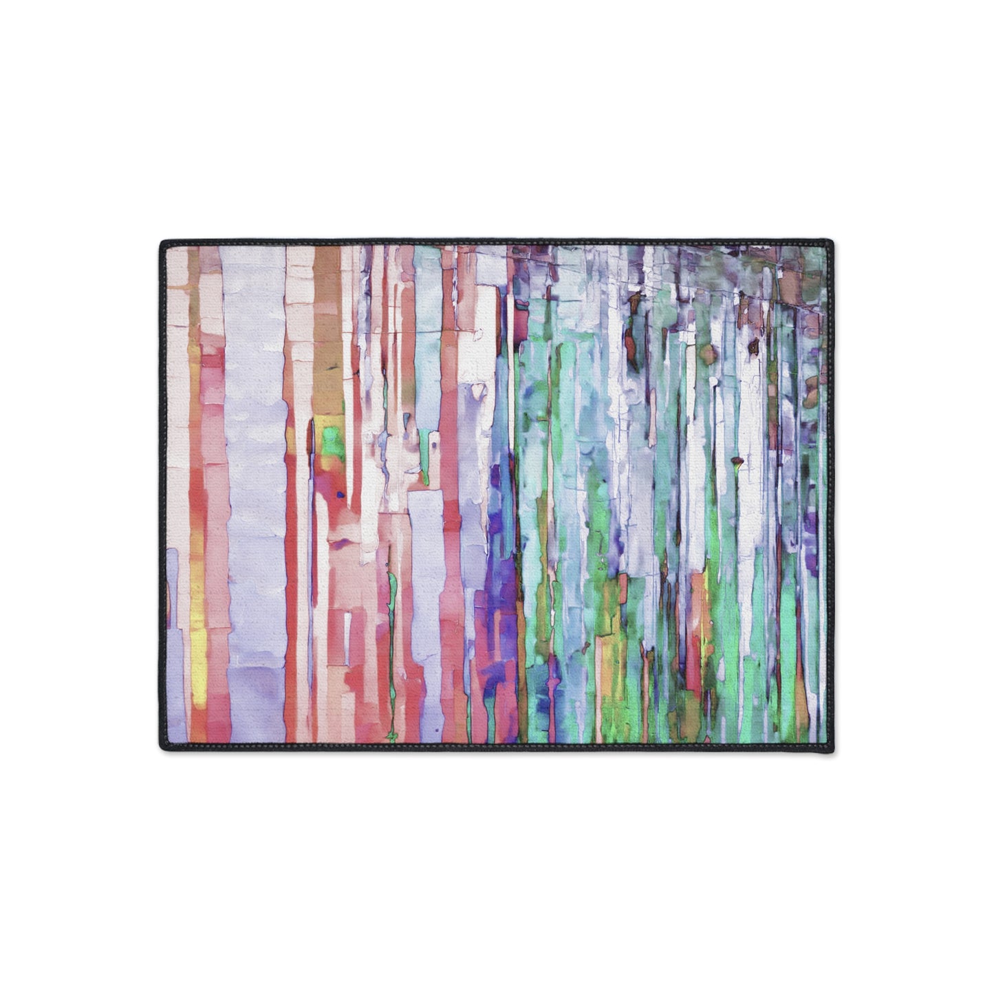 Striped Pastels 18" x 24" Heavy Duty Floor Mat