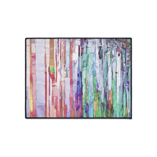 Striped Pastels 18" x 24" Heavy Duty Floor Mat