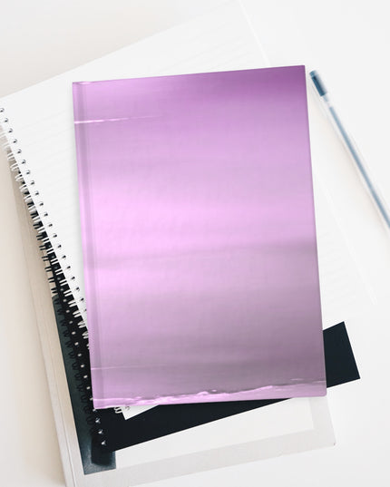 Dark Pink Sea Amethyst Fog 5" x 7" Journal - 128 Ruled Line pages