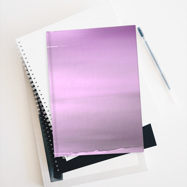 Dark Pink Sea Amethyst Fog 5" x 7" Journal - 128 Ruled Line pages