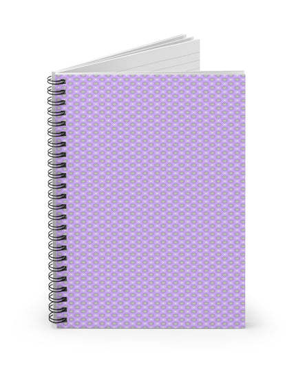 Lavender Star-crossed Bodies Spiral Notebook - Ruled Line, 6" x 8", 118 pages