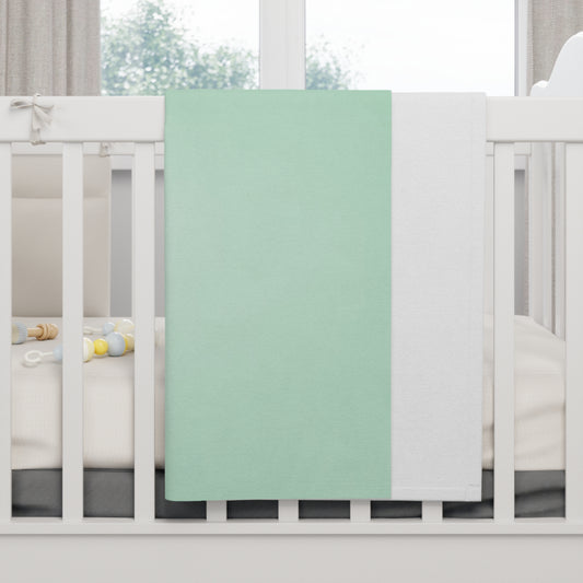 Mint Fade Soft Fleece Baby Blanket, 30" x 40"