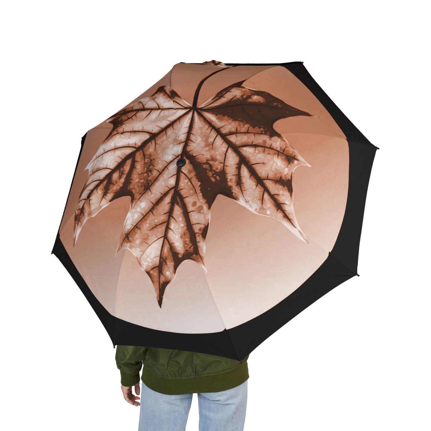 Soft Maple Leaf Foldable Umbrella - Compact & Chic