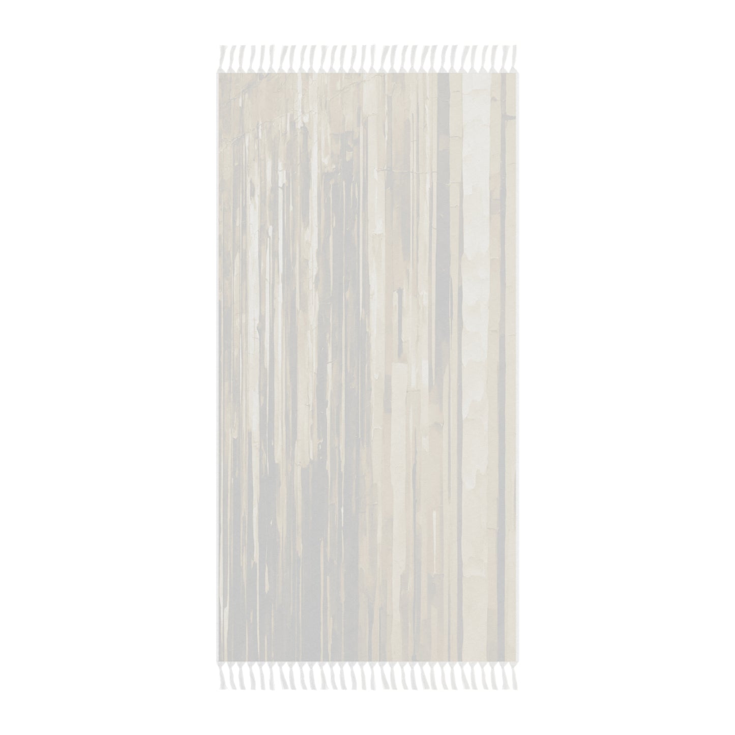Striped Light Brown 38" × 81" Boho Beach Cloth