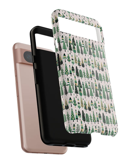 Mini Vintage Green Trees Google Pixel 8 Tough Cases
