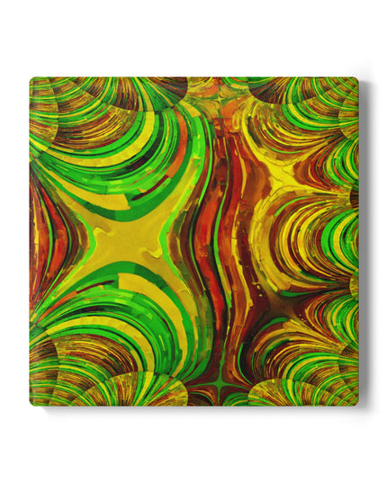 Uzi Spiral Beta 4" x 4" Square Ceramic Coaster