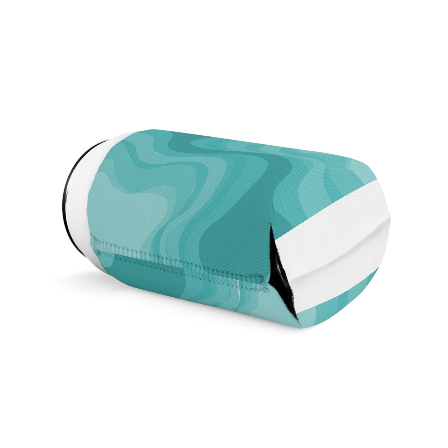 Tif Green Wavey 12 oz Can Cooler Sleeve