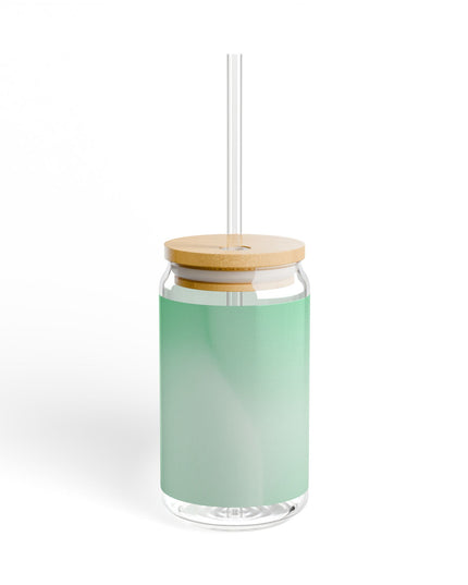 Mint Fade Sipper Glass, 16oz