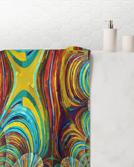 Uzi Spiral Alpha Mink-Cotton Towel (50% polyester, 50% cotton),  30" x 60"