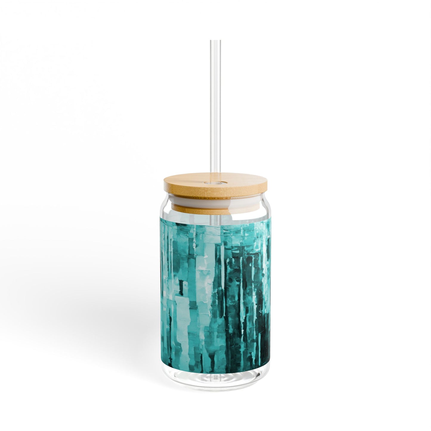 Striped Tif Sipper Glass, 16oz