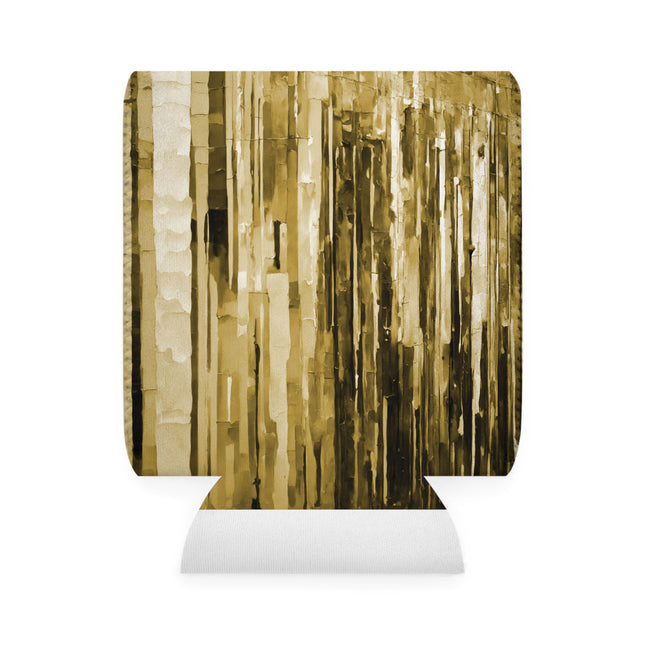 Striped Light Brown 12 oz Can Cooler Sleeve