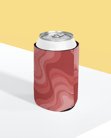 Power Red Wavey 12 oz Can Cooler Sleeve