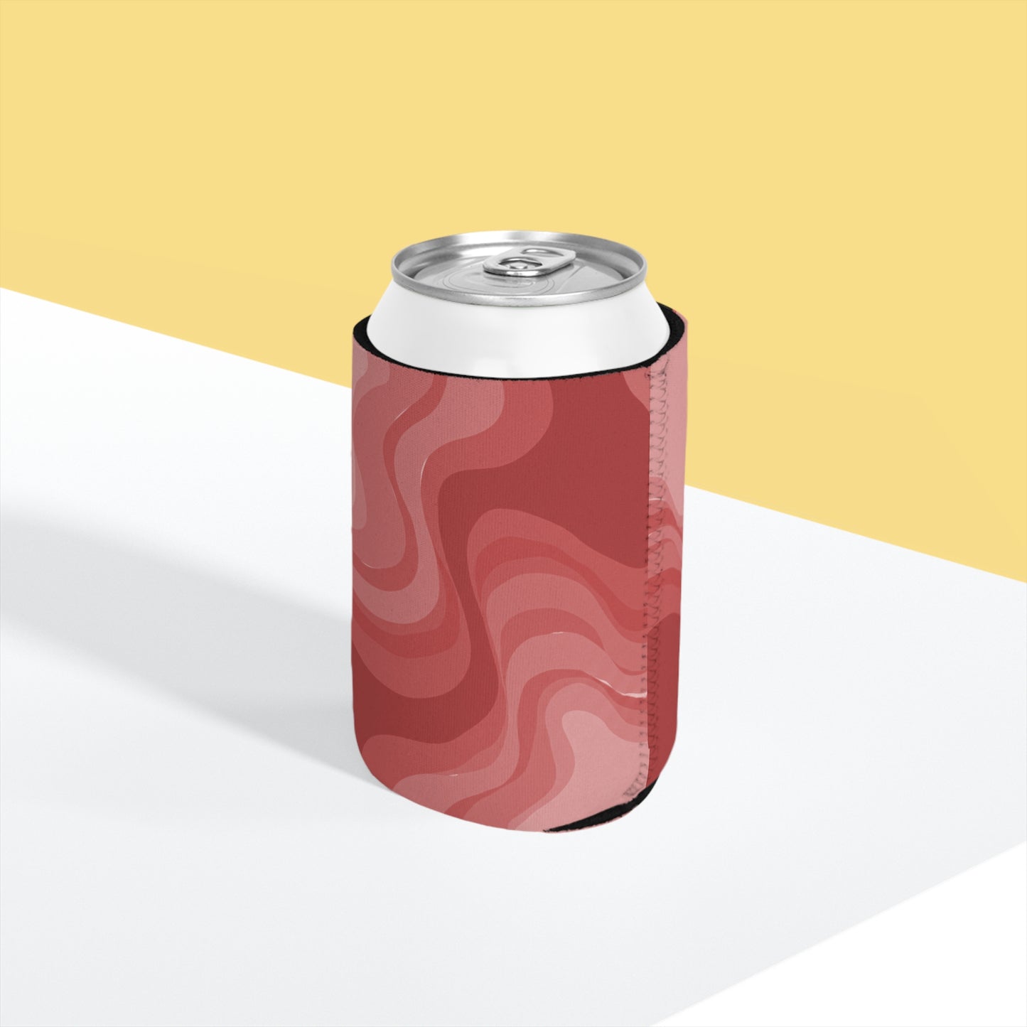 Power Red Wavey 12 oz Can Cooler Sleeve