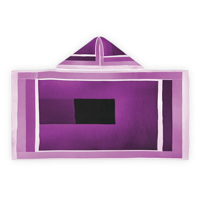 Magenta Shadow Youth Hooded Towel, 24" x 48"