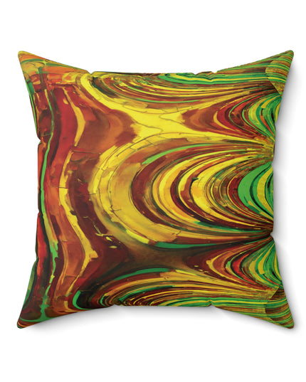 Uzi Spiral Beta Faux Suede Square Pillow, 20" x 20"