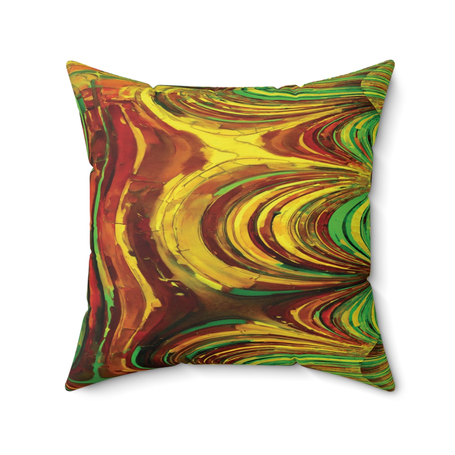 Uzi Spiral Beta Faux Suede Square Pillow, 20" x 20"