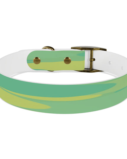 Pastel Green Patches Medium Dog Collar