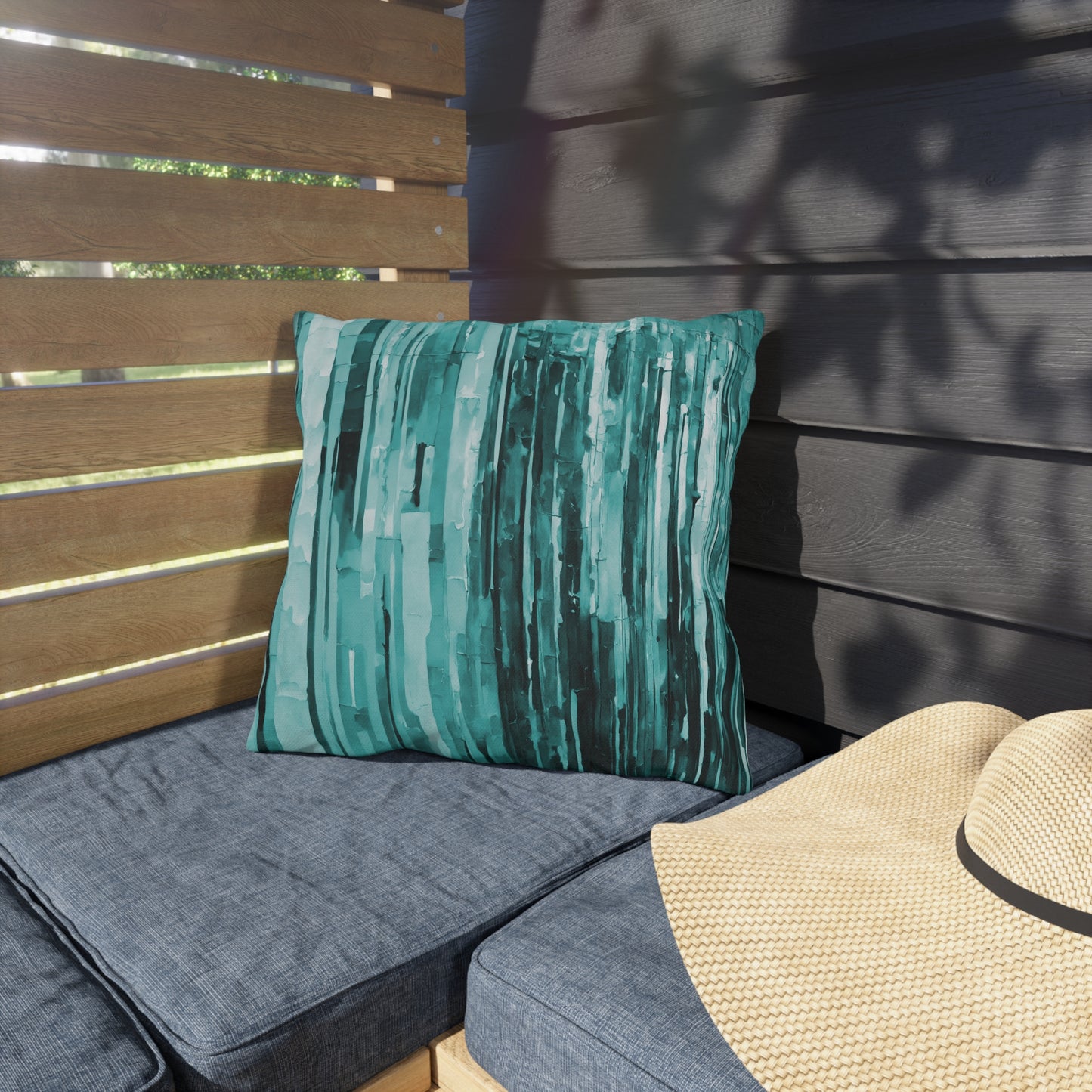 Striped Tif Pastel 16" x 16" Outdoor Pillow