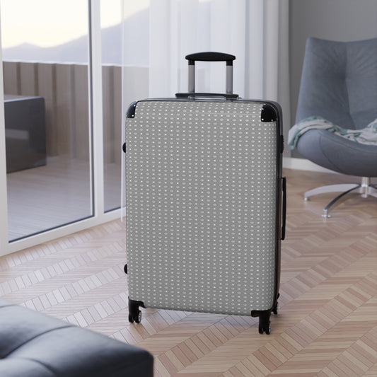 Desaturated Star-crossed Bodies Large Suitcase with built in lock, 4 double-wheels, telescopic handle, and ABS back hard-shell