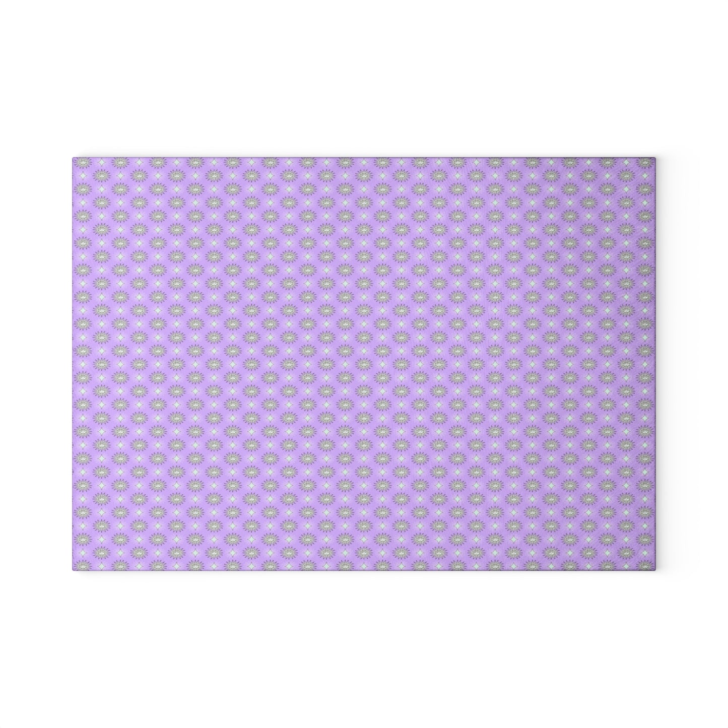 Lavender Star-crossed Bodies Glass Cutting Board,  8" x 11"