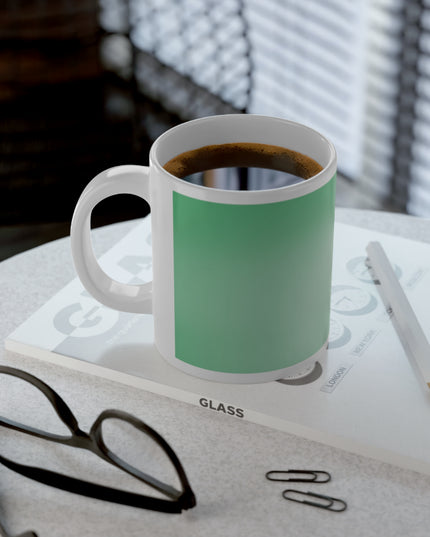 Mint Fade 20 oz White Glossy Jumbo Mug