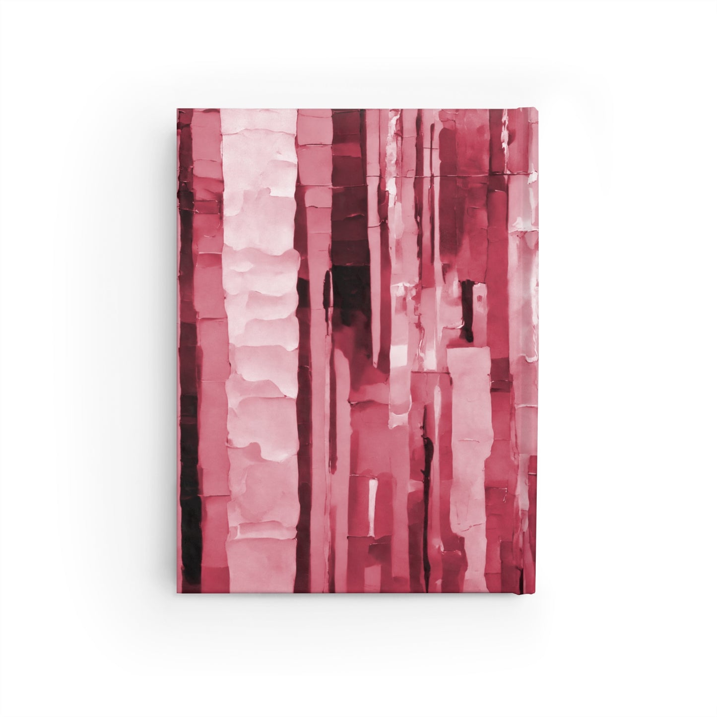 Striped Ruby 5" x 7" Journal - 128 Ruled Line pages