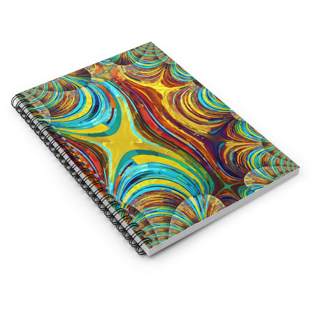 Uzi Spiral Alpha Spiral Notebook - Ruled Line, 6" x 8", 118 pages