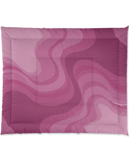 Pinky Mauve Wavey 104" × 88" Comforter